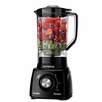 Liquidificador Turbo Power Mondial Preto 550W L-99 FB